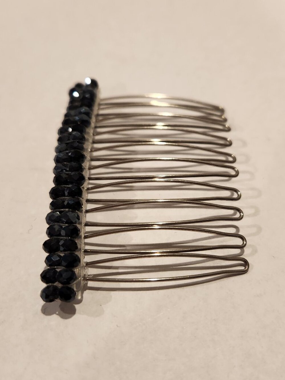 Black Rhinestone Hair Accessory - Picture 3 of 4